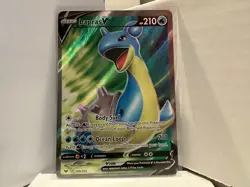 Pokemon TCG Lapras V 189/202 Sword & Shield Base Set Full Art Ultra NM 0914 #139 - Image 1