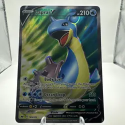 Lapras V 189/202 Pokemon Sword & Shield Base Set Full Art Holo - Image 2