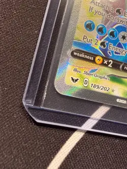 Lapras V (FULL ART) 189/202 SWSH01: Sword & Shield Base Set (NM) Holo Pokemon - Image 2
