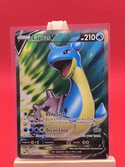Lapras V 189/202 Sword & Shield Base Set Full Art Ultra Rare Pokemon Card * New - Image 3