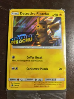 Pokemon TCG Detective Pikachu SM190 Stamped Holo Movie DVD Promo, Sealed - Image 1