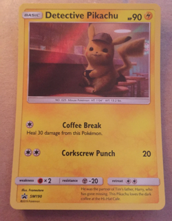 Pokemon TCG - Detective Pikachu - SM190 - Holo Promo Movie Card - Image 1