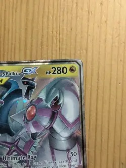 Pokemon TCG Arceus & Dialga & Palkia GX Tag Team Holo Rare Card 156/236 DMG - Image 2