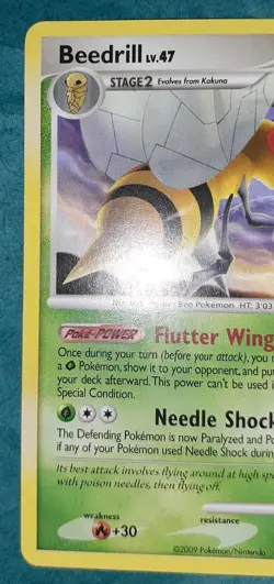 Pokemon TCG Beedrill Lv.47 Platinum Rising Rivals 15/111 Regular Rare Card - Image 3