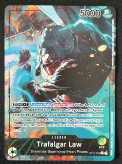 Trafalgar Law OP10-022 Parallel Royal Blood One Piece Card English Foil Rare - Image 1