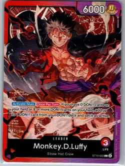 Monkey.D.Luffy ST10-002 English The Three Captains - One Piece Card - NM - Image 1