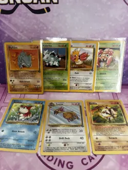 Vintage Pokemon Lot Jungle 7 Cards As Seen - Image 1