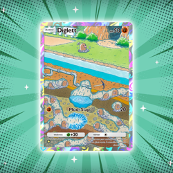 Diglett #238 Illustration Rare Pokemon TCG Pocket Genetic Apex Holo Card - Image 1