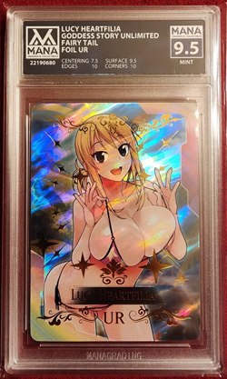 Goddess Story - Lucy Heartfilia (Fairy Tail) - Waifu Card (Mana Graded 9.5 MINT) - Image 1