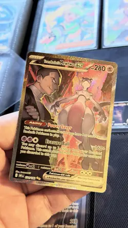 Team Rocket's Mewtwo ex 231/182 Destined Rivals Perfect Card 🧬 Probably PSA 10 - Image 1