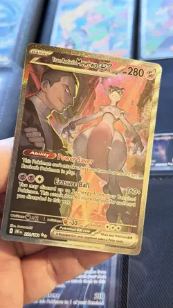 Team Rocket's Mewtwo ex 231/182 Destined Rivals Perfect Card 🧬 Probably PSA 10 - Image 2