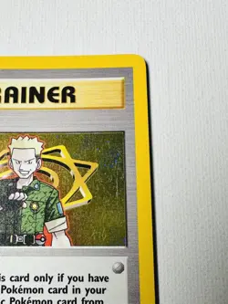 Vintage Pokemon Card WOTC Rare Holo LT. SURGE Trainer Gym Heroes 17/132 - Image 3