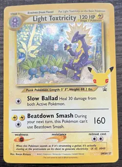 Light Toxtricity SWSH137 Pokemon TCG Sword & Shield Promo Cards Holo MINT NM - Image 1