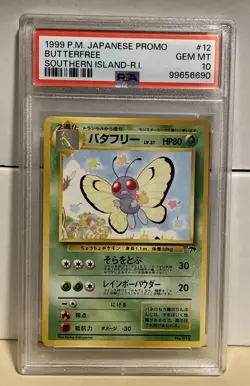 1999 Pokemon Japanese Promo Southern Islands #12 Butterfree PSA 10 - Image 1