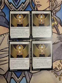 4x Cartouche of Solidarity - NM/M Amonkhet AKH MTG Magic - Image 1