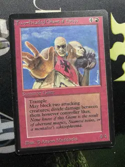 Magic the Gathering Two-Headed Giant of Foriys BETA LP - Image 1