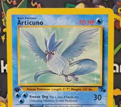 Vintage WoTC Pokemon Fossil Articuno 17/62 1st Edition Non-Holo Rare LP - Image 3
