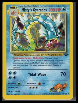 Pokemon TCG Gym Challenge Misty's Gyarados 13/132 Holo Rare NM Shipped Same Day - Image 1