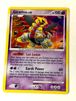 Giratina 9/127 Holo Rare Platinum with SWIRL MP Pokemon Card - Image 1