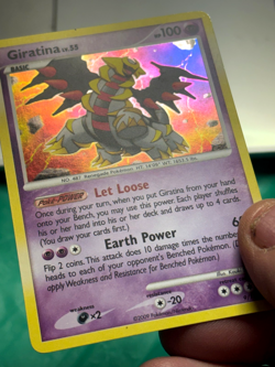Giratina 9/127 Holo Rare Platinum with SWIRL MP Pokemon Card - Image 3