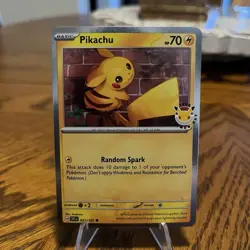 Pikachu (Pokemon Day 2026 Stamped) 051/162 Cosmos Holo Promo - Image 1