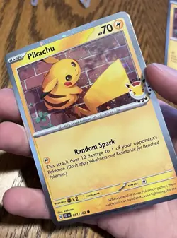 Pikachu (Pokemon Day 2026 Stamped) 051/162 Cosmos Holo Promo - Image 2