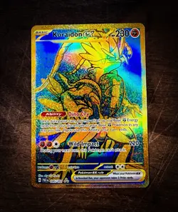 Pokemon TCG Koraidon ex Gold 245/091 Paldean Fates Hyper Rare NM Pack Fresh - Image 2