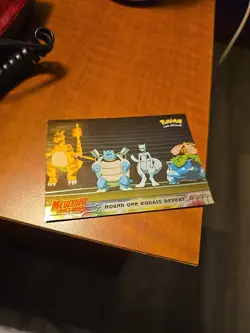 2000 Topps Pokemon Mewtwo Strikes Back Round One Equals Defeat Holo Foil - Image 1