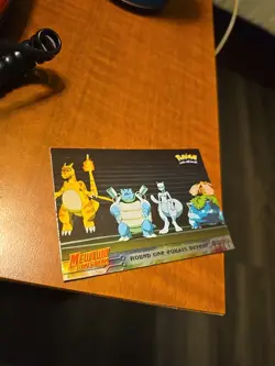 2000 Topps Pokemon Mewtwo Strikes Back Round One Equals Defeat Holo Foil - Image 2