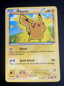 Pokemon TCG Pikachu 42/146 XY Regular Common LP - Image 1