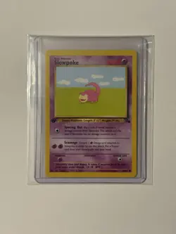 Pokemon TCG 1st Edition Slowpoke 55/62 Fossil Set - Common - NM/Mint - Image 1