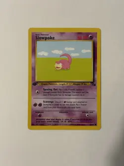 Pokemon TCG 1st Edition Slowpoke 55/62 Fossil Set - Common - NM/Mint - Image 2