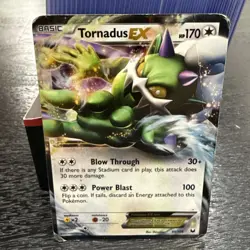 Pokemon - Tornadus EX ULTRA RARE 90/108 BW Dark Explorers TCG NM HOLO (2012) - Image 1