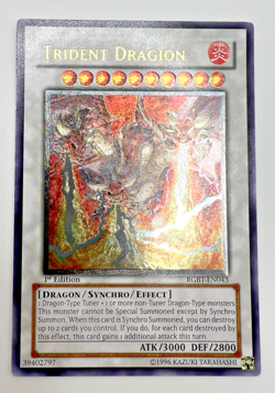 Vintage Yu-Gi-Oh! Trident Dragion (RGBT-EN043 Ultimate Rare 1st Edition 2009) NM - Image 1
