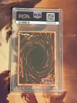 2022 Yugioh 25TH-EN001 Dark Magician Ultra Rare PSA 8 - Image 2