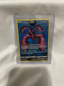 Galarian Moltres SWSH284 Crown Zenith Holo Black Star Promo IR Pokemon Card - Image 1