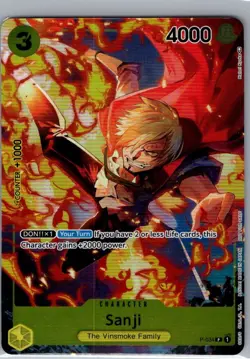 Sanji (Event Pack Vol. 2) P-034 English - One Piece Card - NM - Image 1