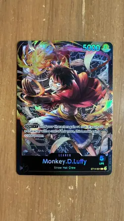 Monkey.D.Luffy ST14-001 One Piece Starter Deck 14: 3D2Y English 1⚓📈 - Image 1