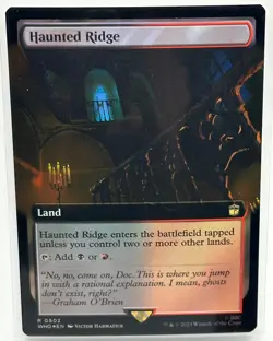 Haunted Ridge (Extended Art) Doctor Who, MTG Magic the Gathering, FOIL (0502) NM - Image 1