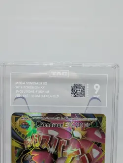 2016 TAG 9 MINT Pokemon TCG XY M VENUSAUR EX #100/108 Evolutions Full Art Holo - Image 2