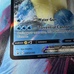 Blastoise V Promo SWSH: Sword & Shield Promo Cards SWSH101 NM - Image 2