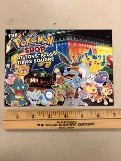 RARE 2007 Pokemon Shop NYC Diamond And Pearl Toys R Us Event Postcard! - Image 1