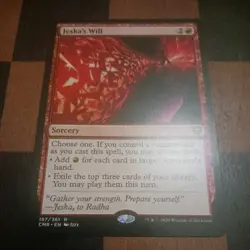 Mtg Jeska's Will LP/NM Commander Legends Battle for Baldur's Gate Card#799 - Image 1
