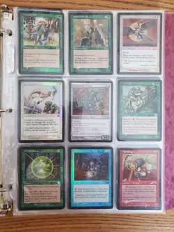 MAGIC THE GATHERING Three-Ring Binder of 108 FOIL Cards VERY NICE SEE PHOTOS - Image 2