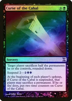 Curse of the Cabal FOIL - Time Spiral Card MTG - Image 1