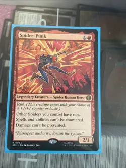MTG Spider-Punk #0092 Marvel's Spider-Man Magic the Gathering Card - Image 1