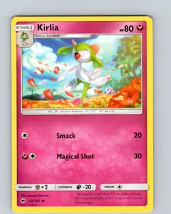 Pokemon TCG Kirlia S&M Burning Shadows 92/147 Regular Uncommon Card LP-NM - Image 1