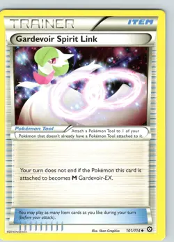 Pokemon Gardevoir Spirit Link XY Steam Siege 101/114 Regular Uncommon Card LP - Image 1