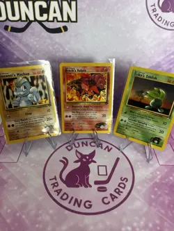 Pokemon Vintage Gym Heroes Lot (3 Cards As Seen) MP - Image 1