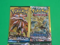 Pokemon XY & SM Mixed 3 cards Booster Packs Lot 4 Fates Collide, Celestial NEW - Image 2